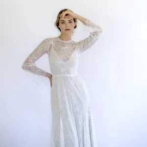 Gown with Champagne Lining #1499