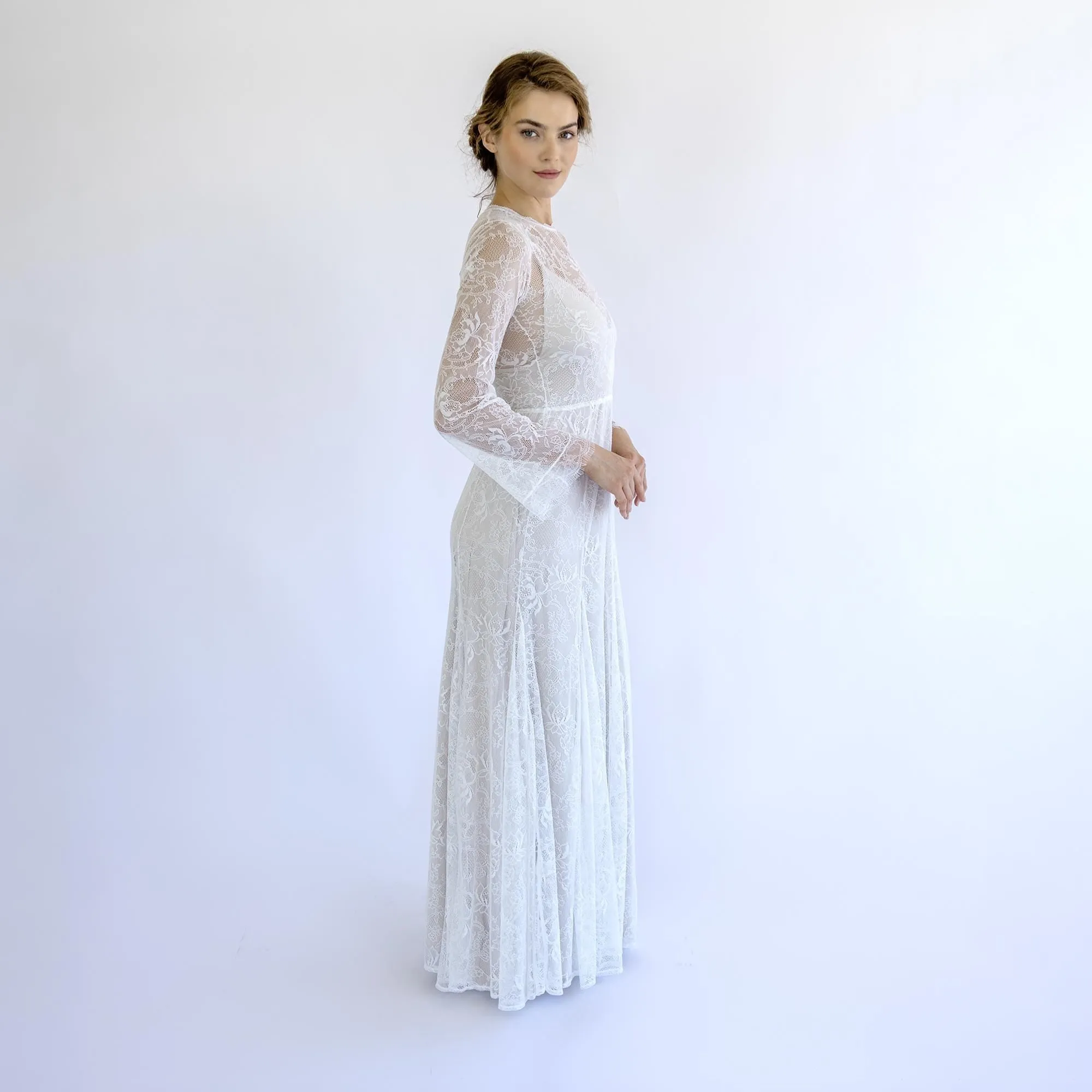 Gown with Champagne Lining #1499