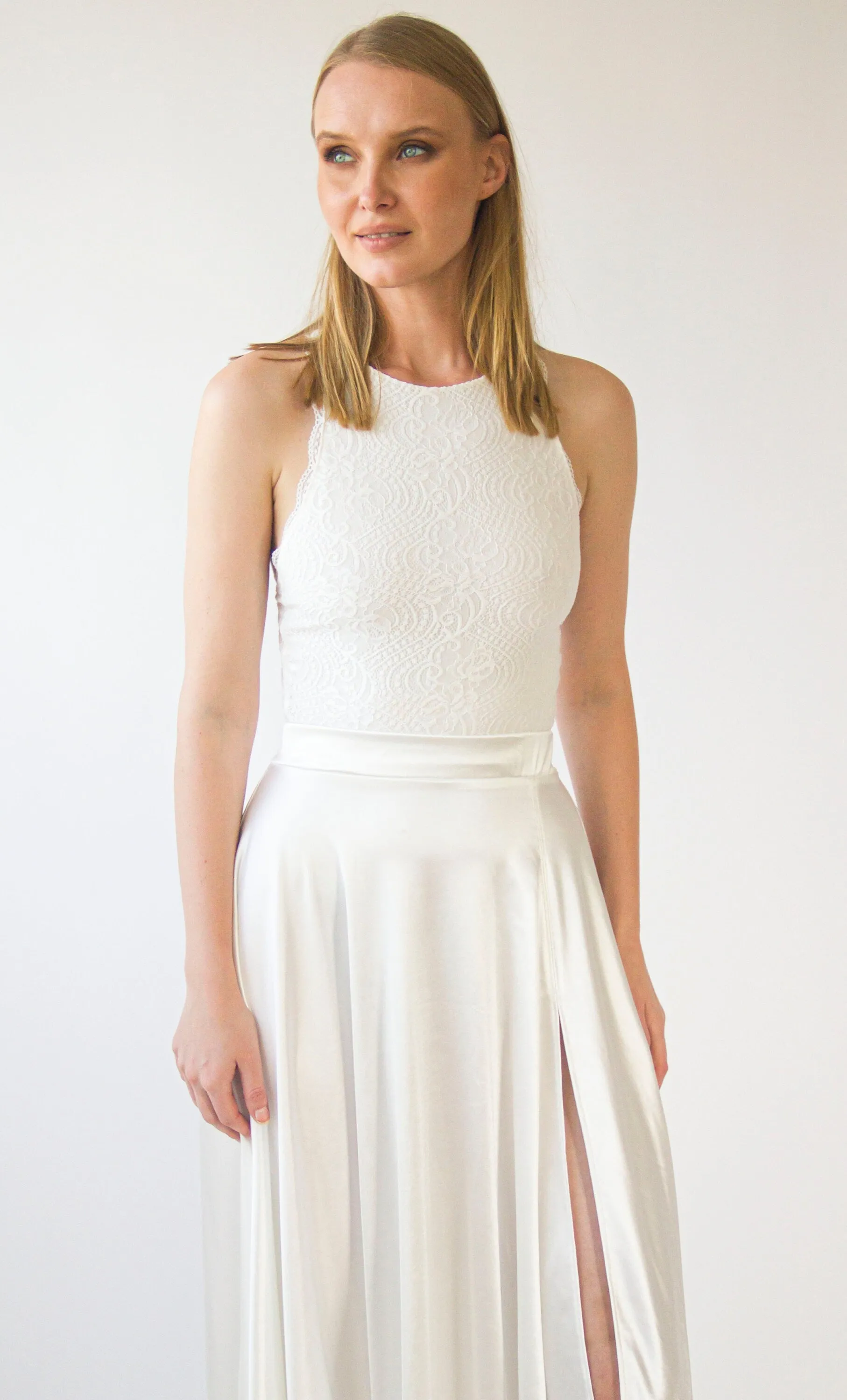 Halter neckline shirt #2063
