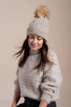 Hat Attack Classic Cable Pom Hat