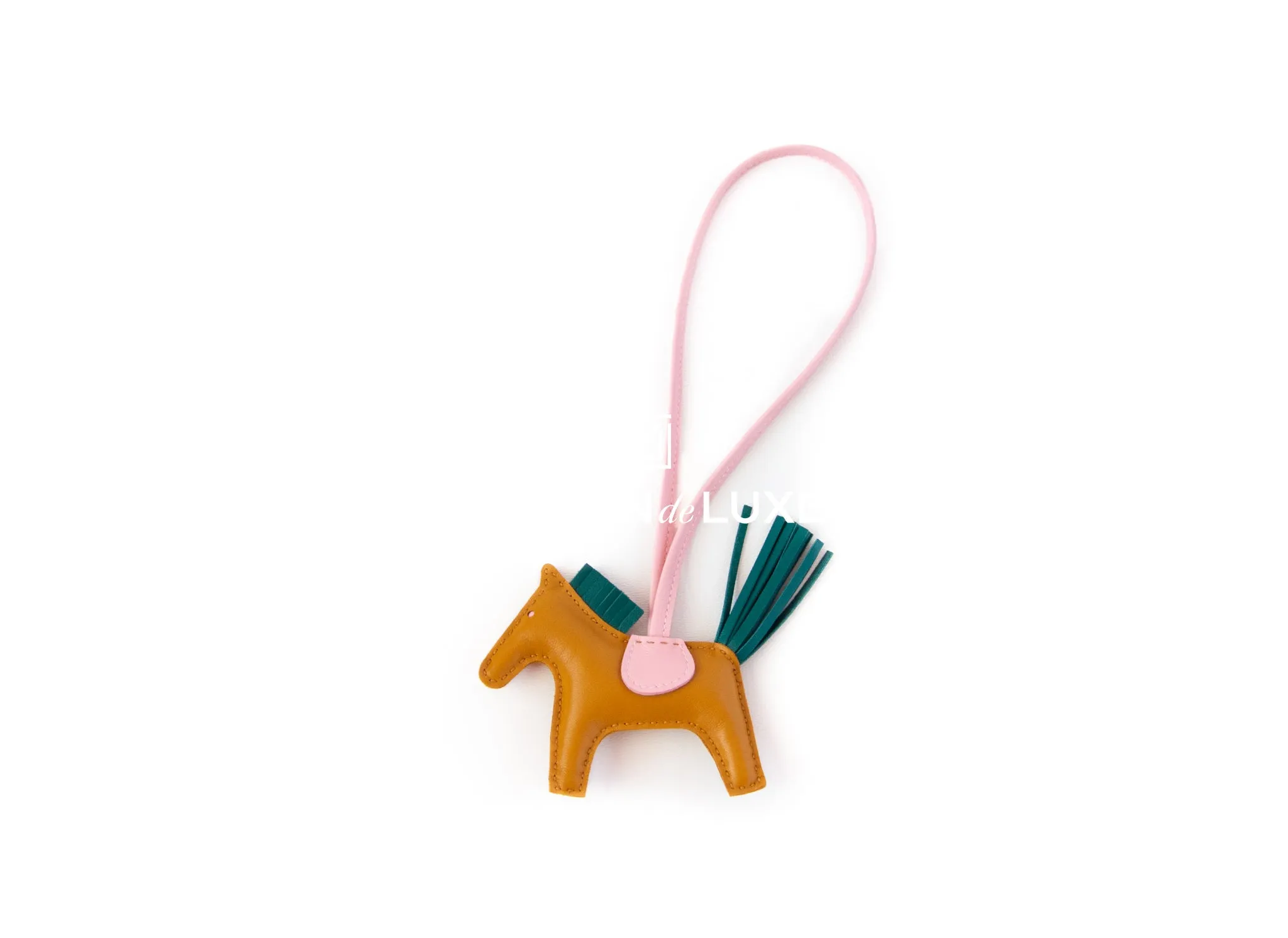 Hermes Sesame Malachite Sakura Rodeo Bag Charm PM