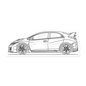 Honda Civic FK2 Type R Outline Sticker
