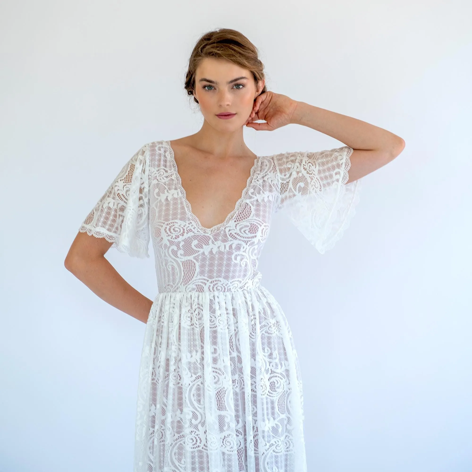Ivory Blushed  Dress #1475