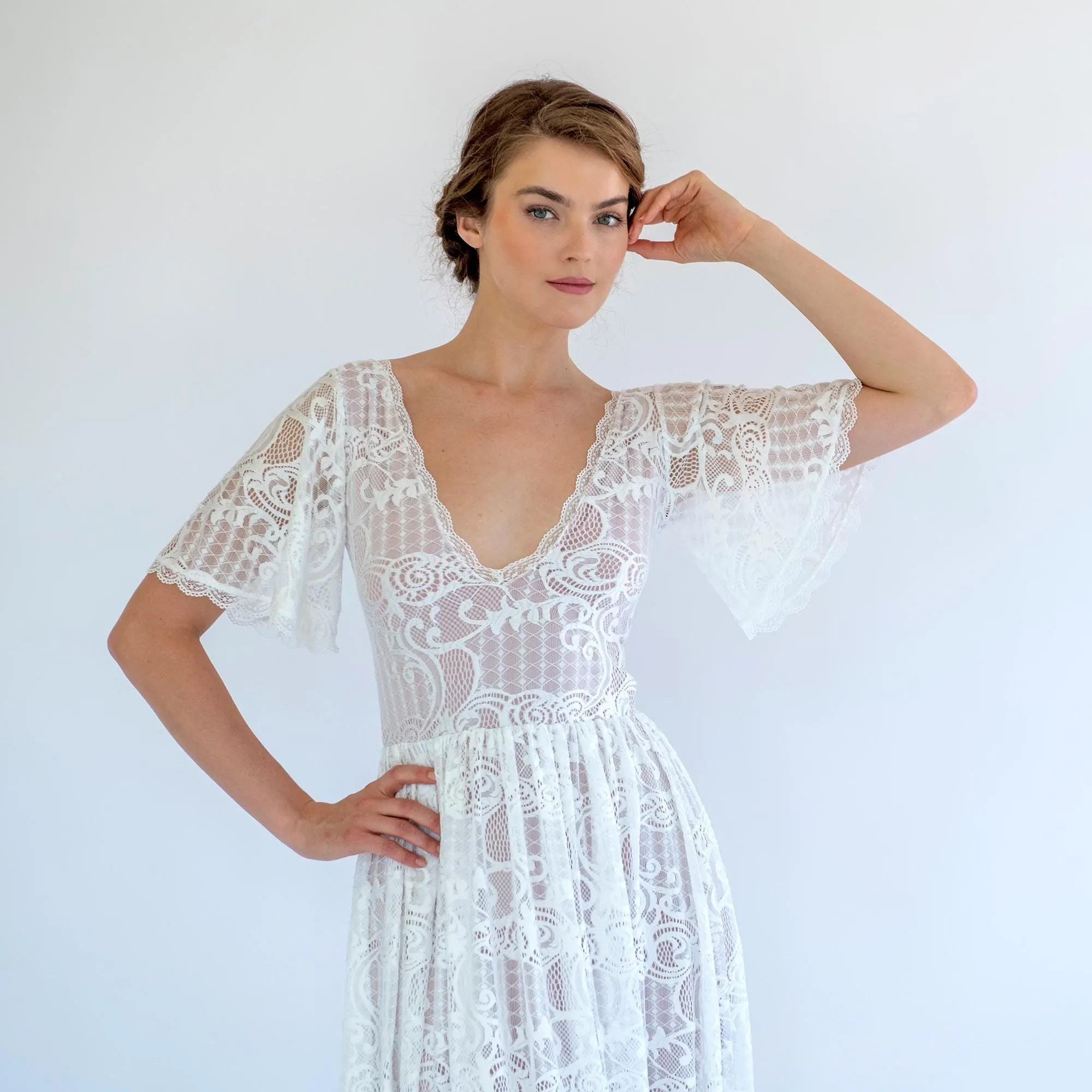 Ivory Blushed  Dress #1475