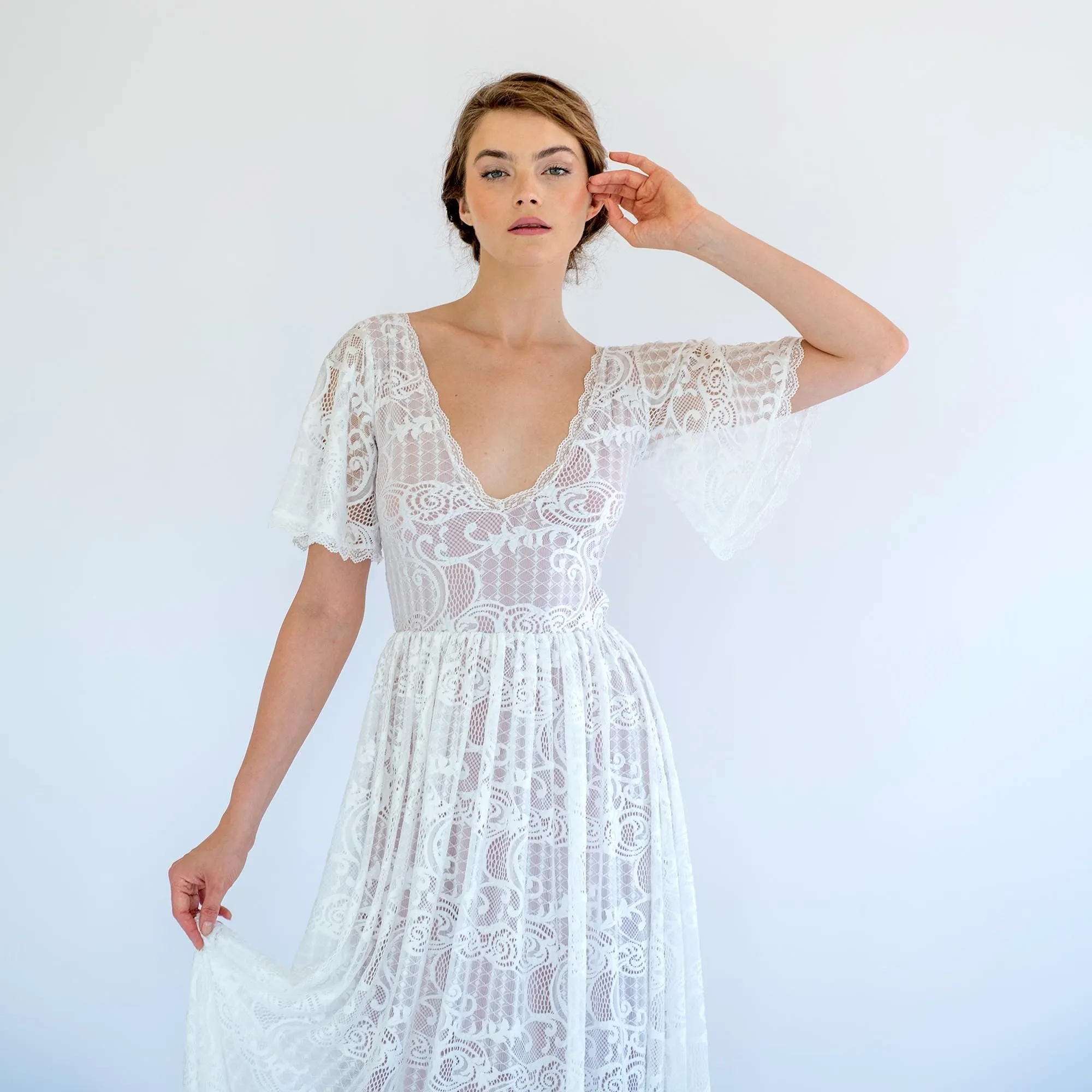 Ivory Blushed  Dress #1475