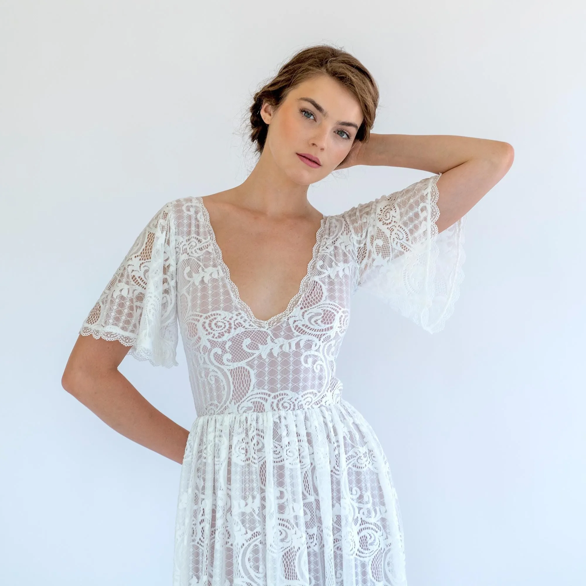 Ivory Blushed  Dress #1475
