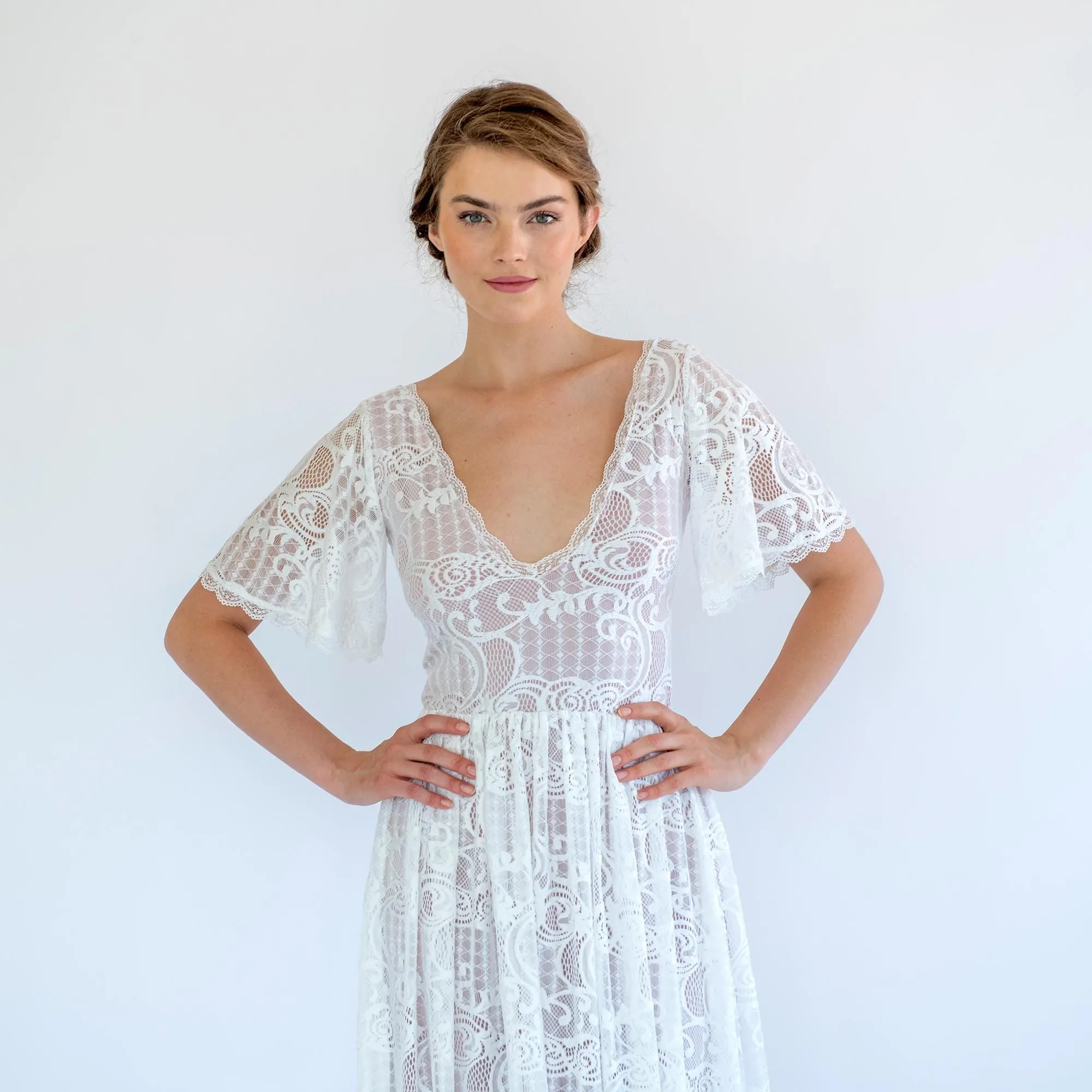 Ivory Blushed  Dress #1475