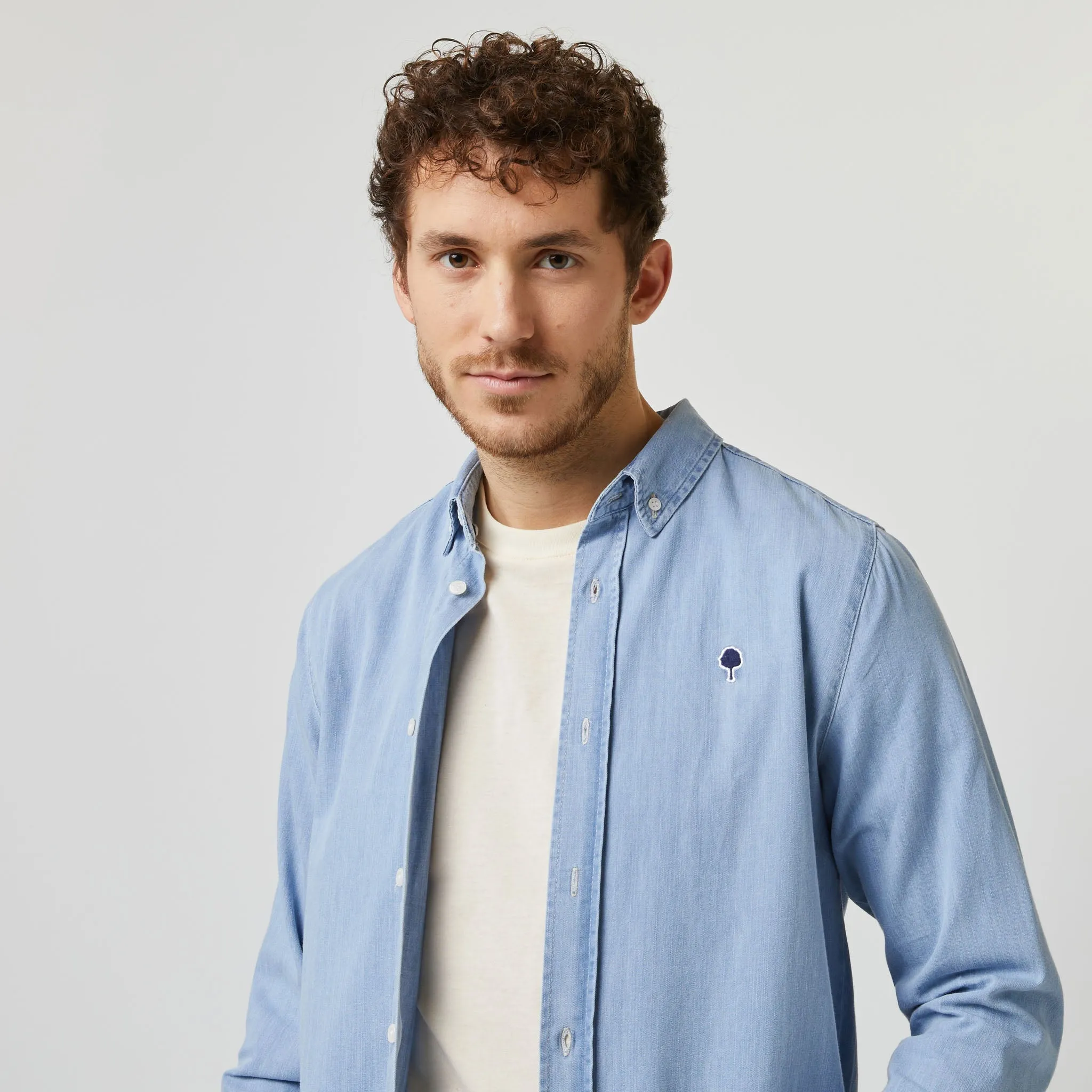IVOY SHIRT COTTON - LIGHT DENIM