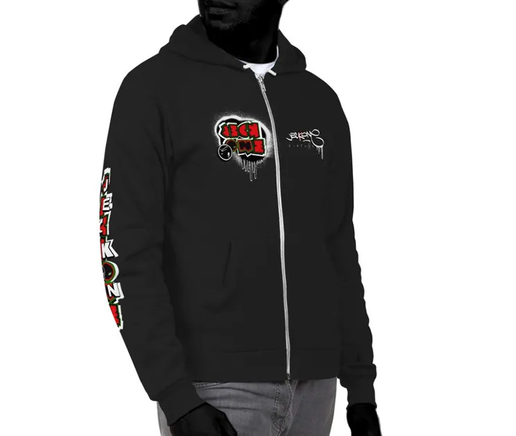 JECKONE FLAV$ vintage (goochiDrip) -ZipUpHoodie
