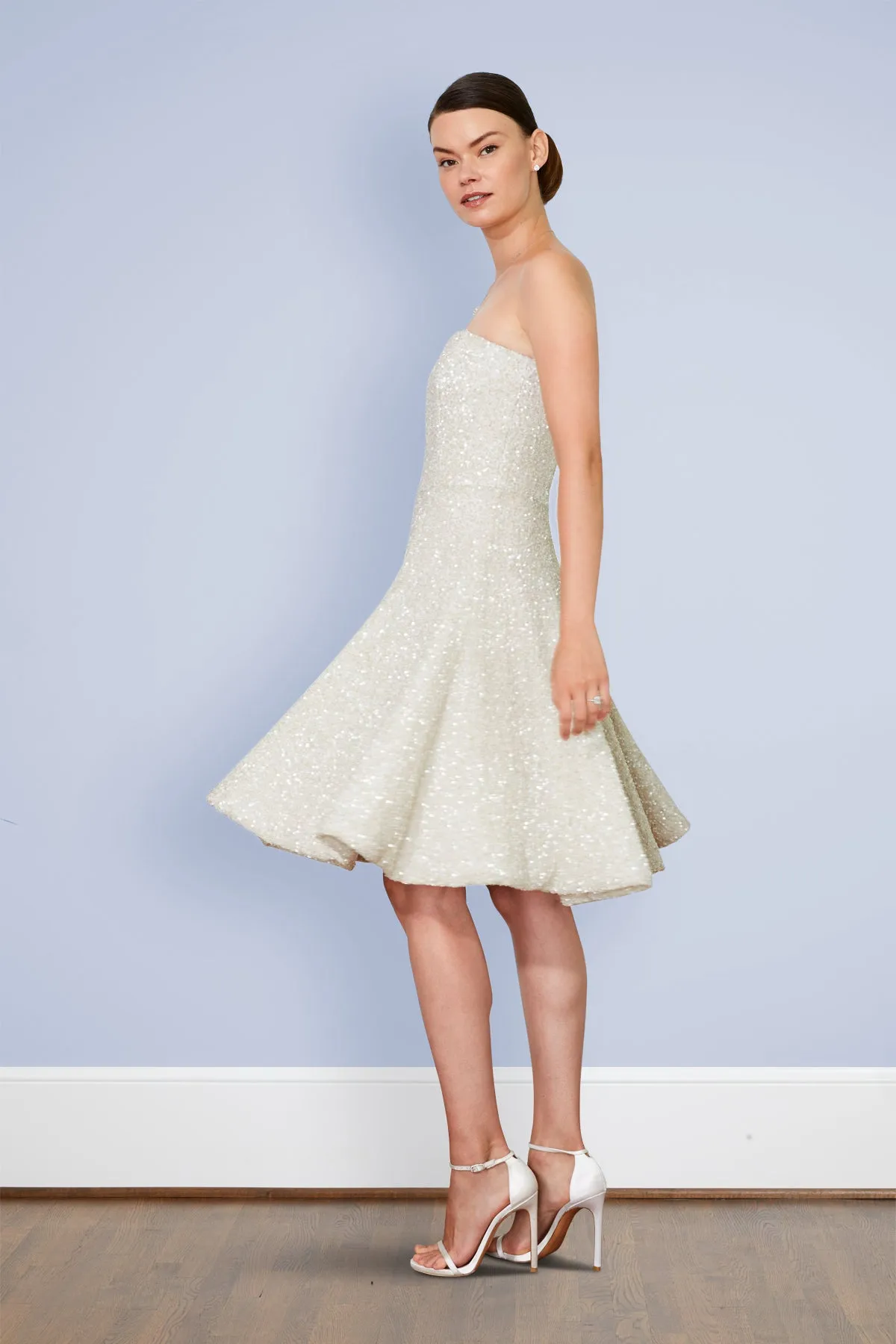 Knox Elegant Off White Courthouse & City Hall Wedding Dress
