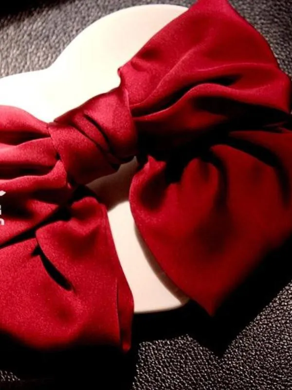Korean fashion satin hair clip