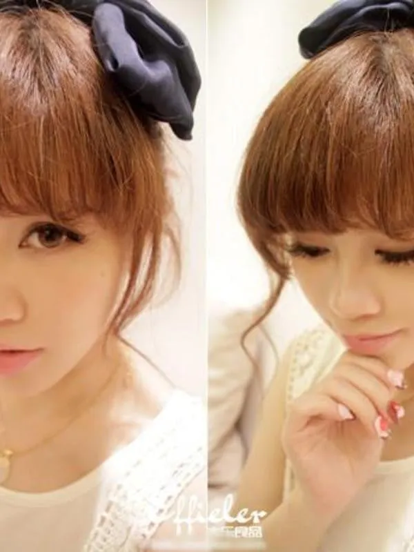Korean fashion satin hair clip