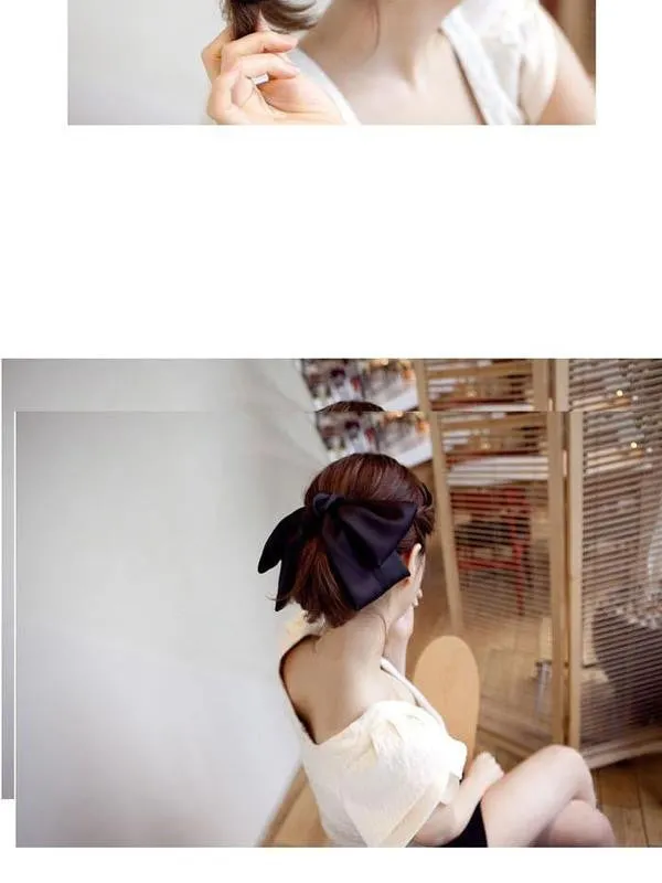 Korean fashion satin hair clip