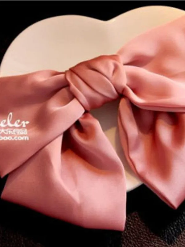 Korean fashion satin hair clip