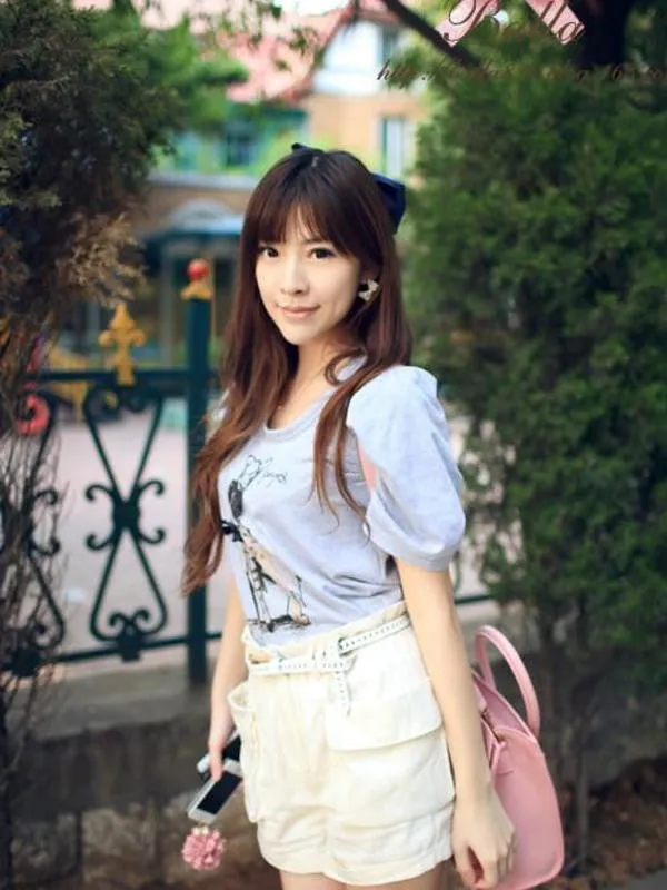 Korean fashion satin hair clip
