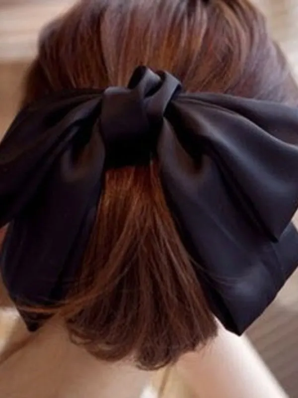Korean fashion satin hair clip