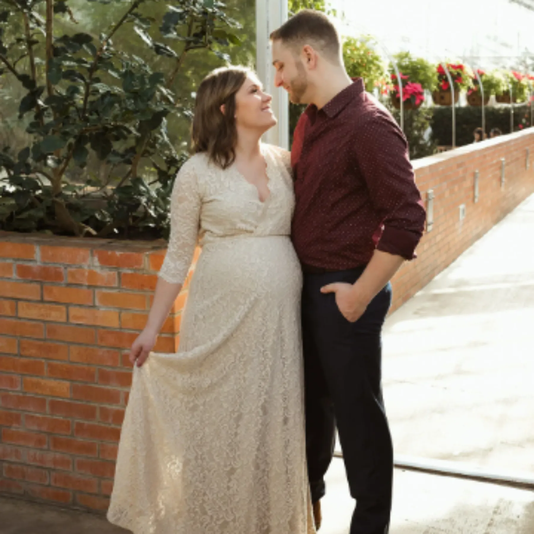 Lace maternity dress #1219