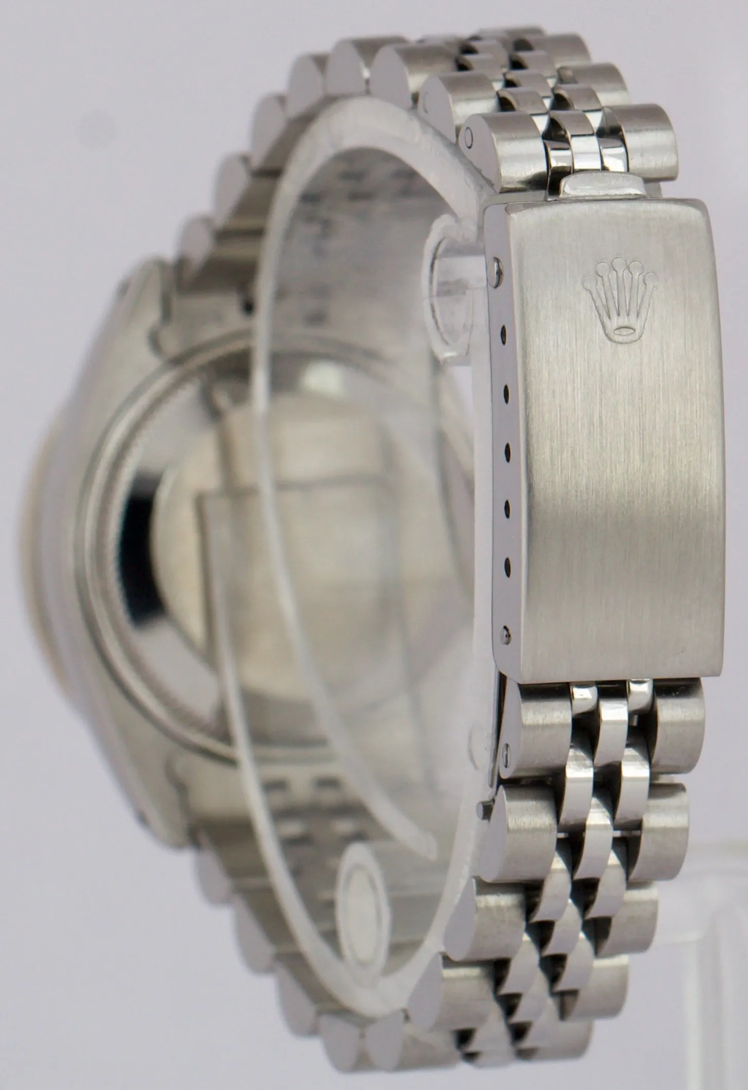 Ladies Rolex DateJust 26mm RHODIUM DIAMOND Stainless Steel JUBILEE Watch 6916