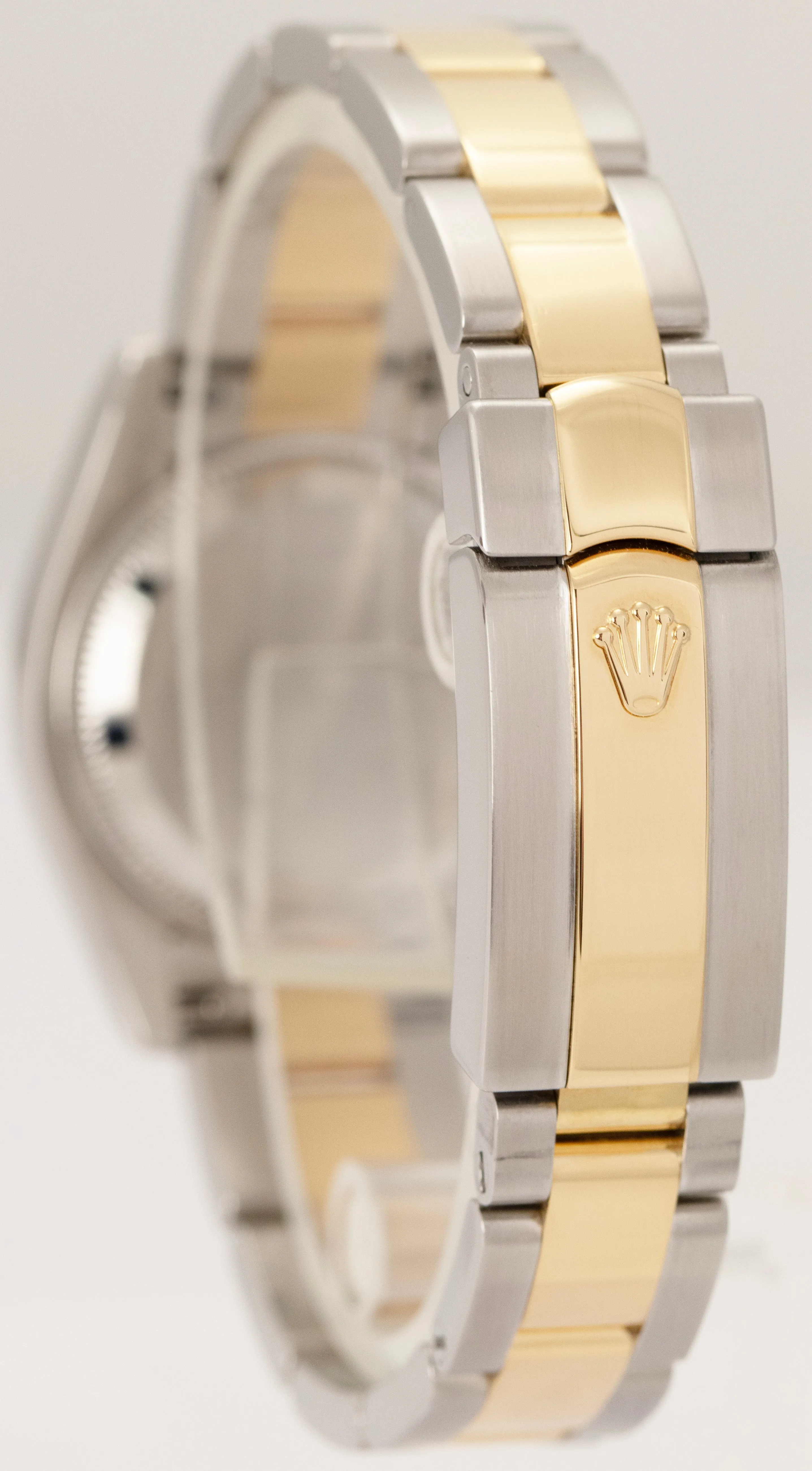 Ladies Rolex DateJust PAPERS Silver Diamond Dial Two-Tone 26mm Watch 179173 B P