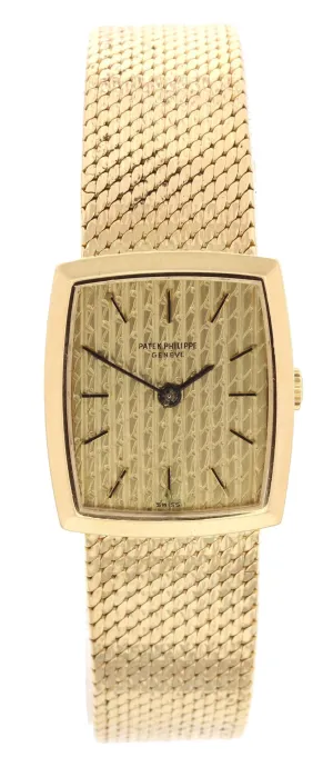 Ladies Vintage Patek Phillippe Mechanical 18k Yellow Gold