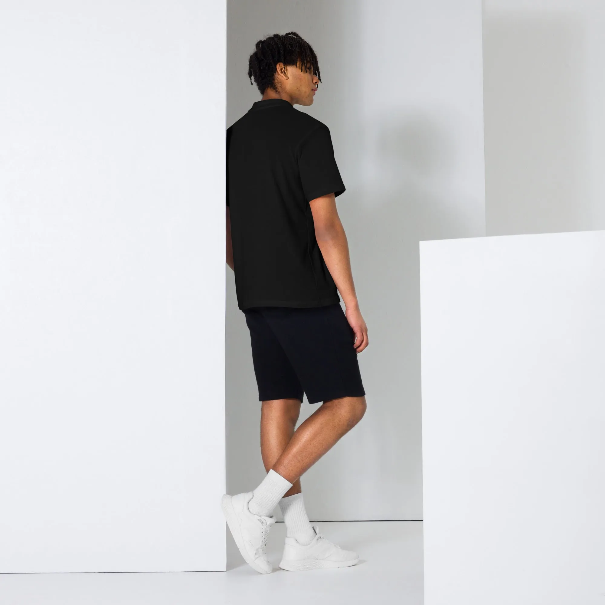 Lawrence's Unisex pique polo shirt