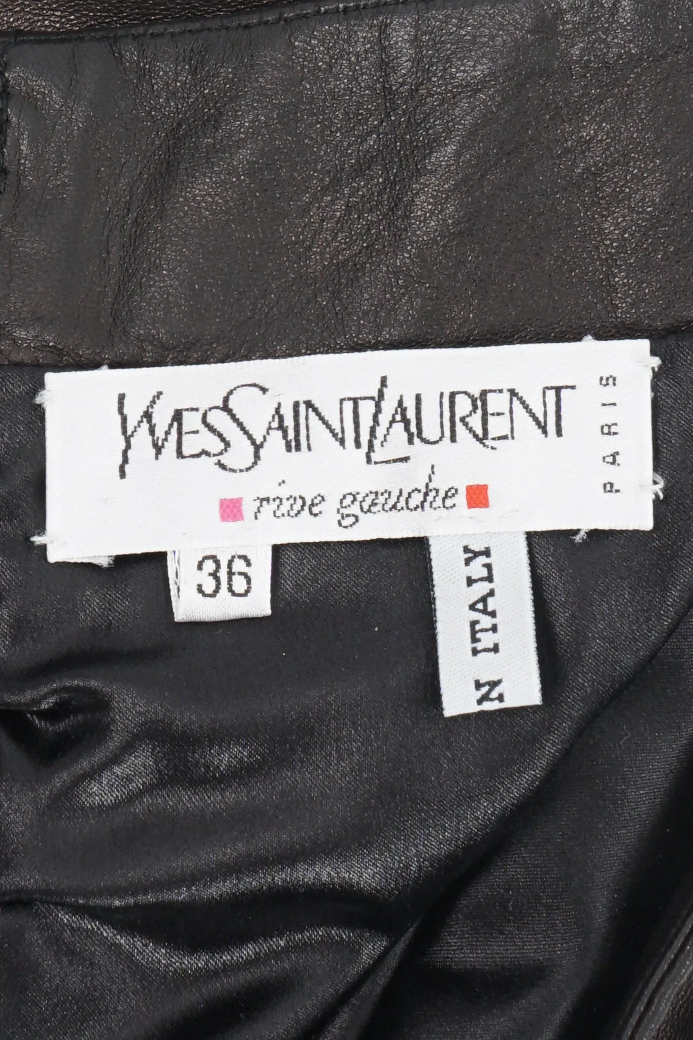 Leather Twist Skirt