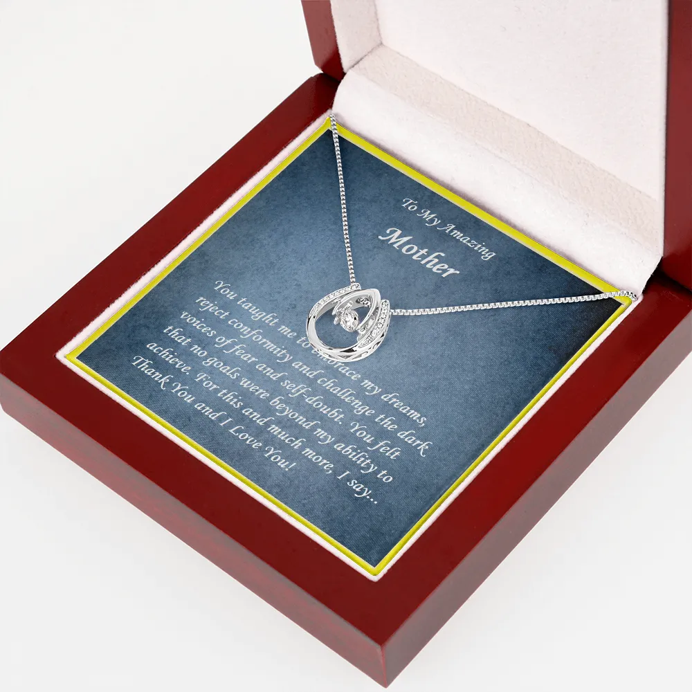 Lucky in Love Necklace, For Her, Mother, Mom, Grandmother, Aunt, Sister, Wife, Girlfriend, w/ Message Card