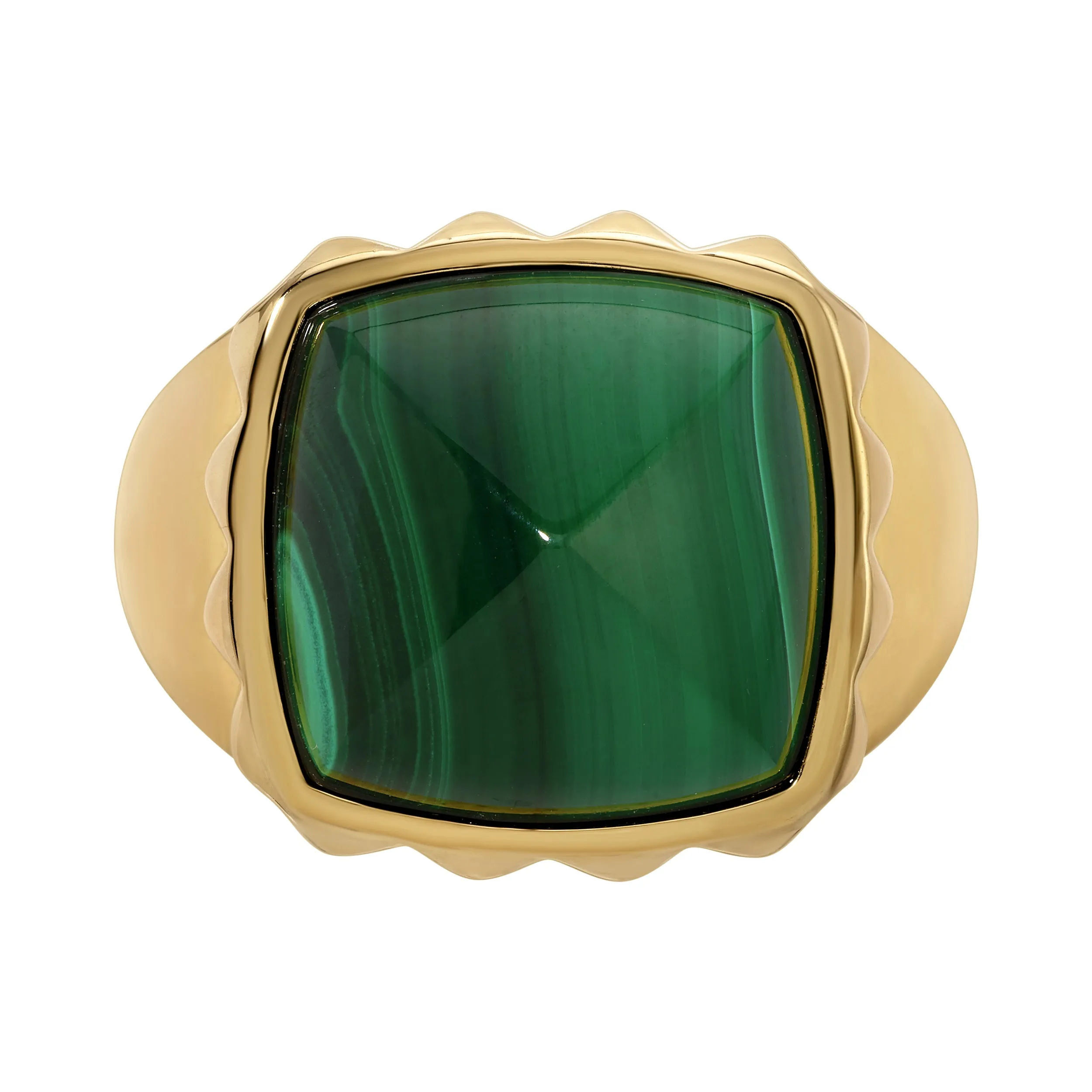 Malachite Pyramid Ring