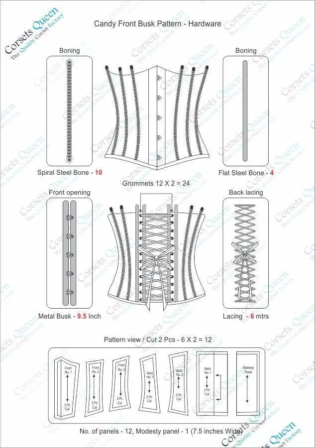 Mariane Burlesque Fashion Underbust Corset