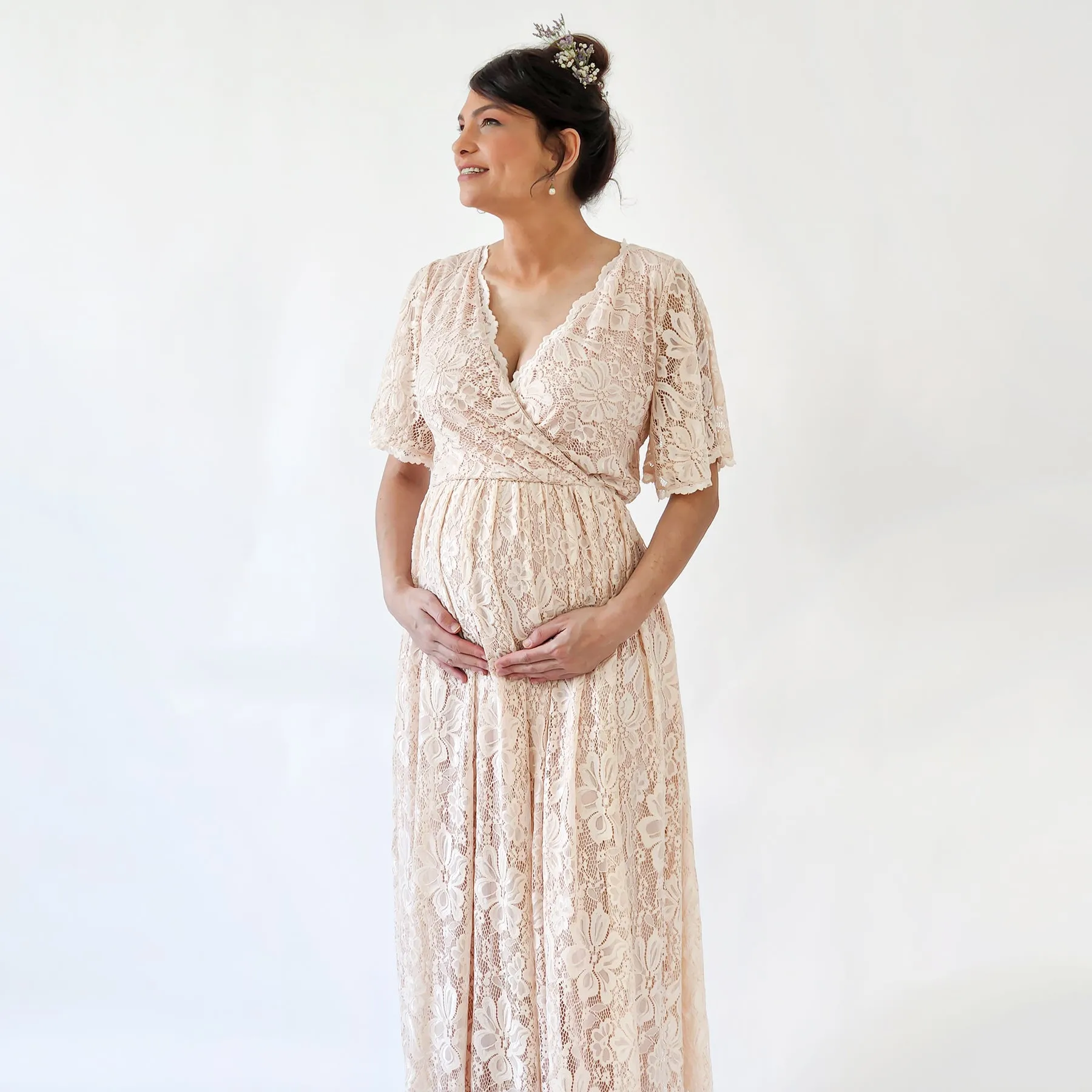 Maternity Blush dress #7024