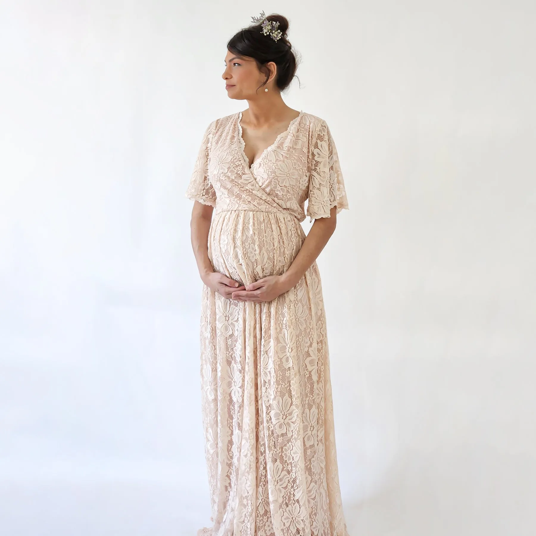 Maternity Blush dress #7024