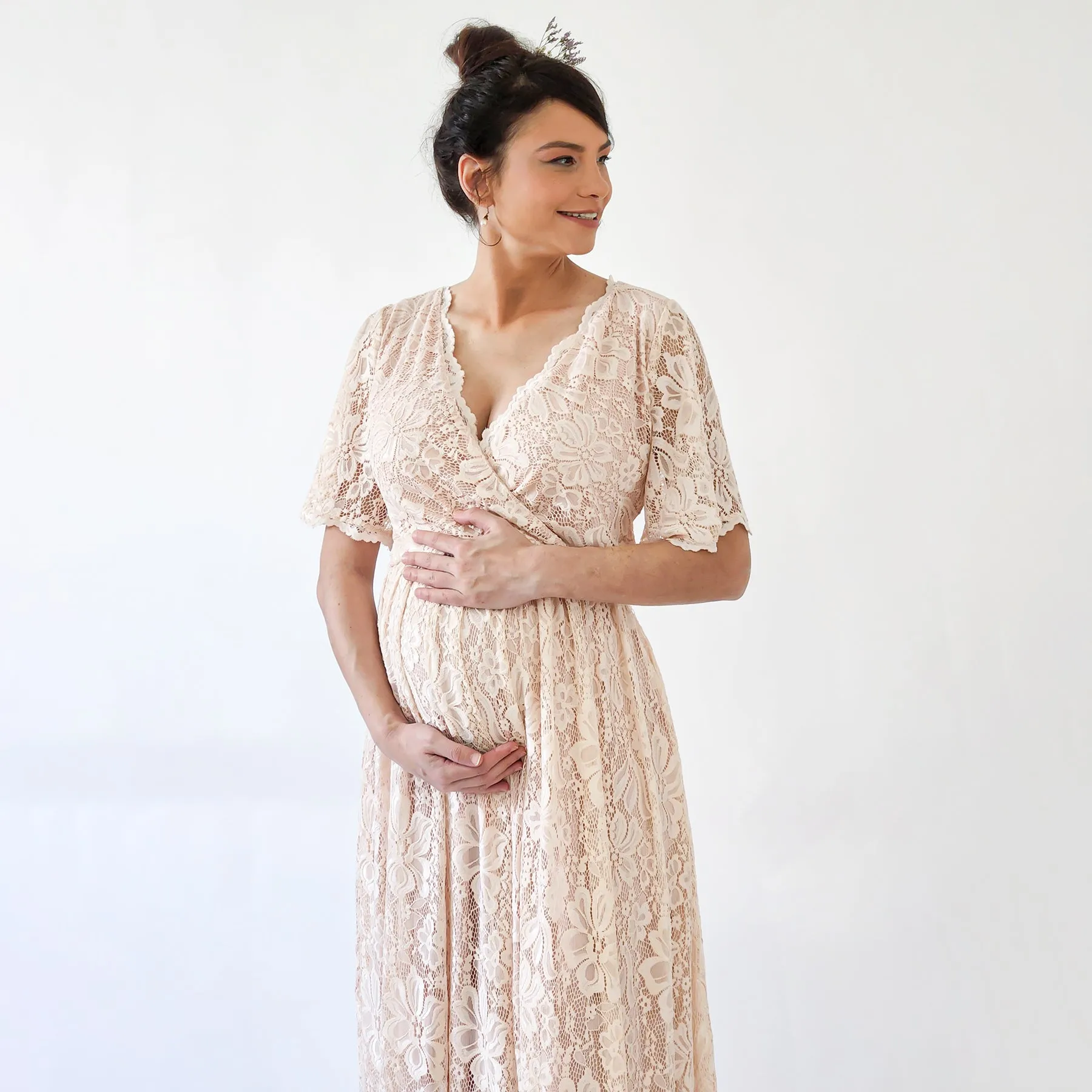 Maternity Blush dress #7024
