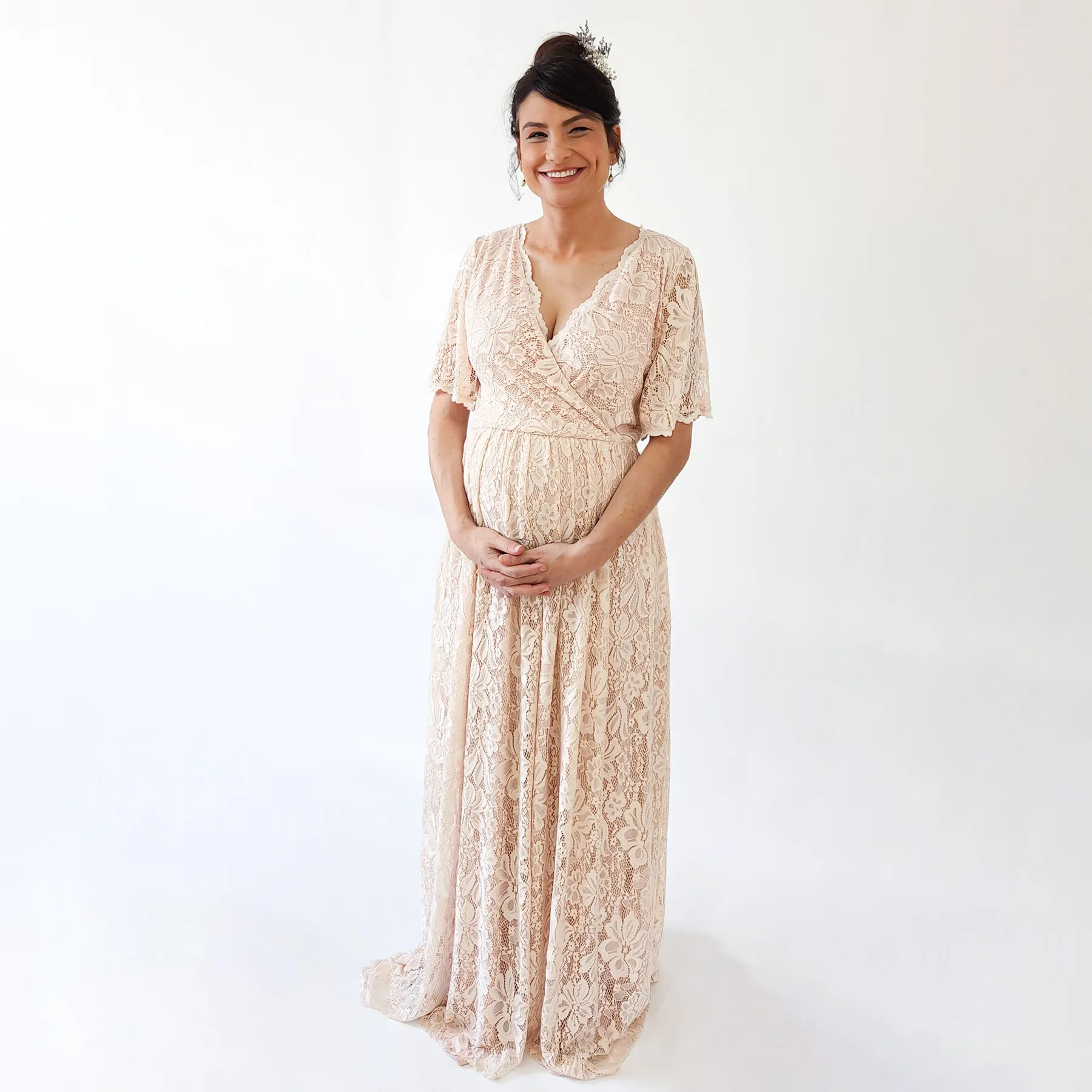 Maternity Blush dress #7024