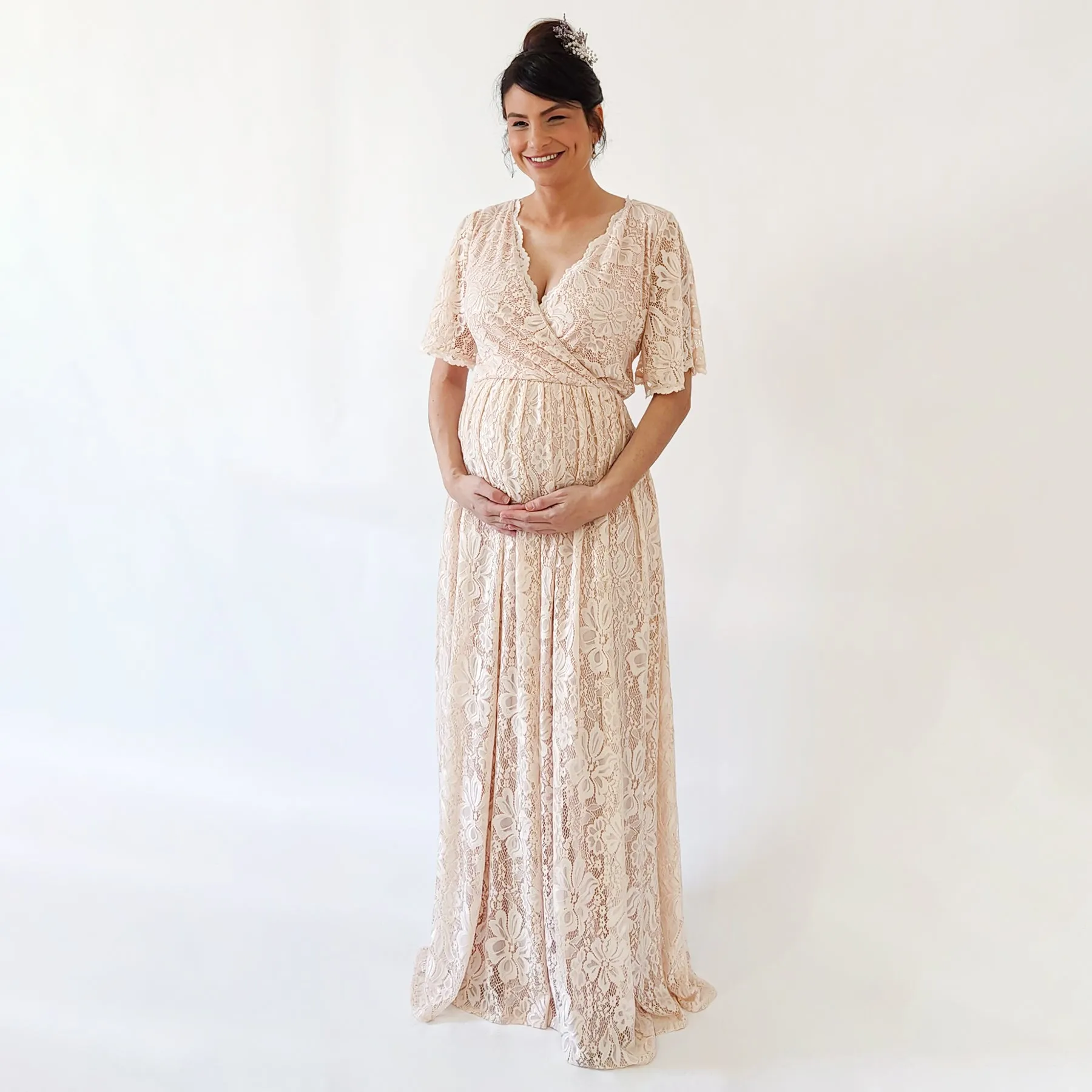 Maternity Blush dress #7024