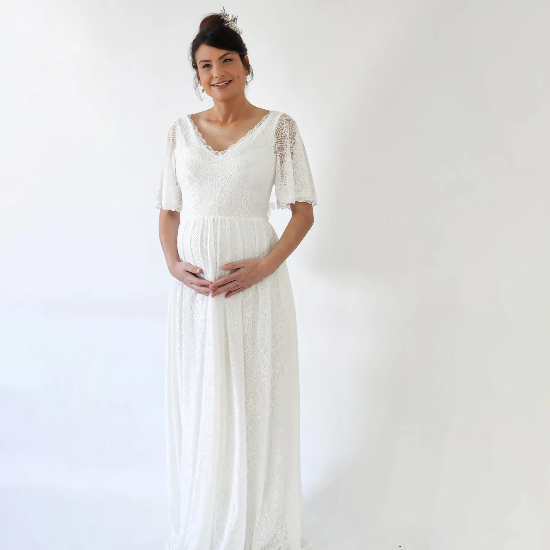 Maternity Butterfly Dress #7017