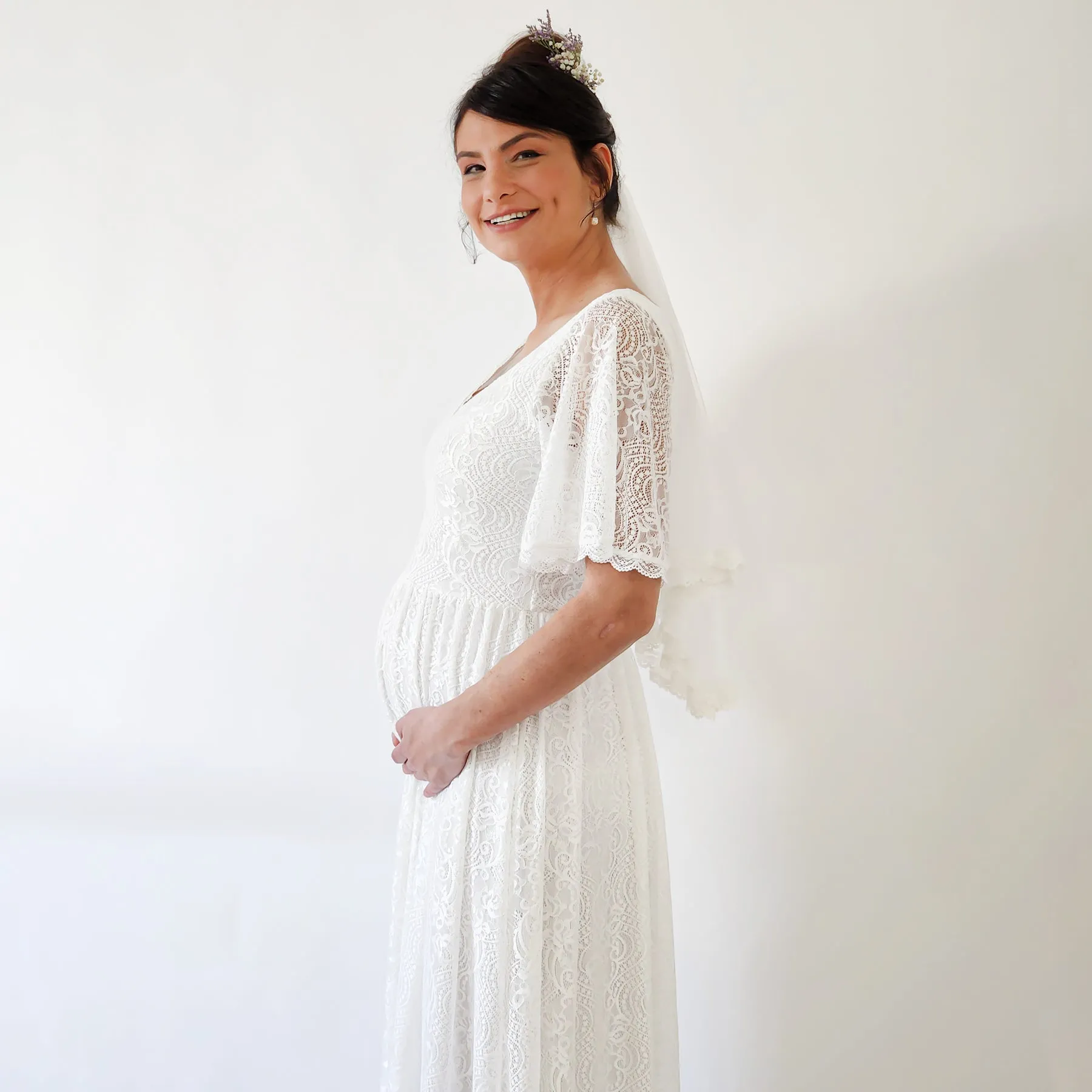 Maternity Butterfly Dress #7017