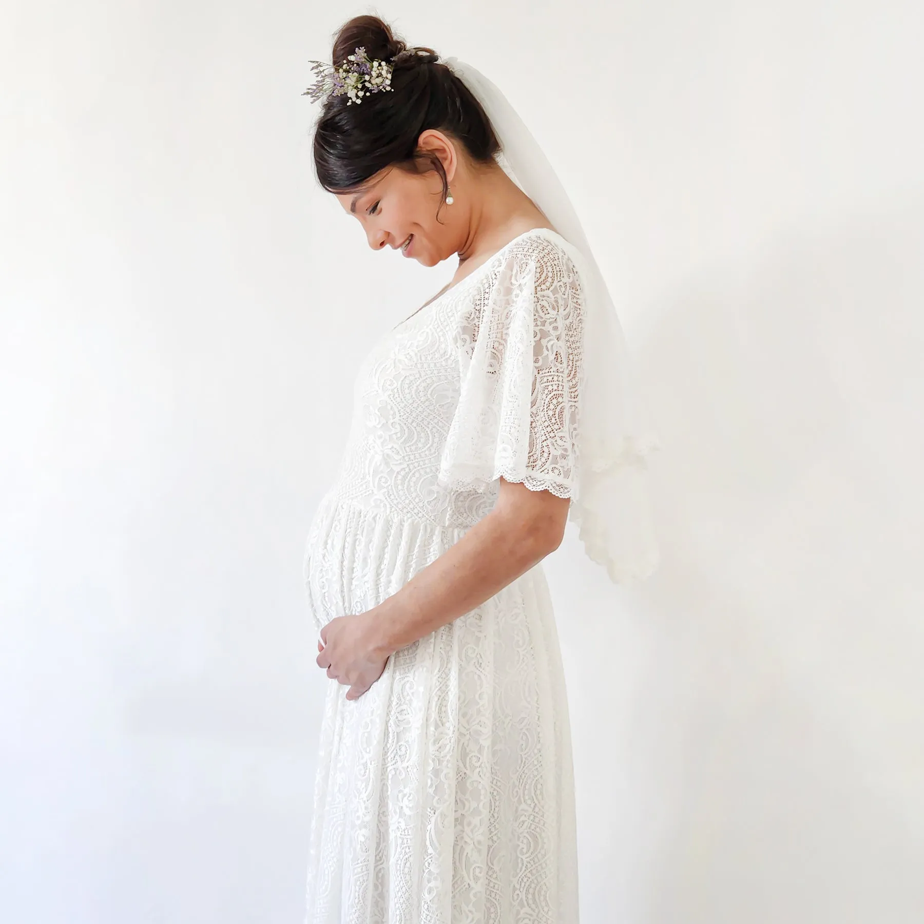 Maternity Butterfly Dress #7017