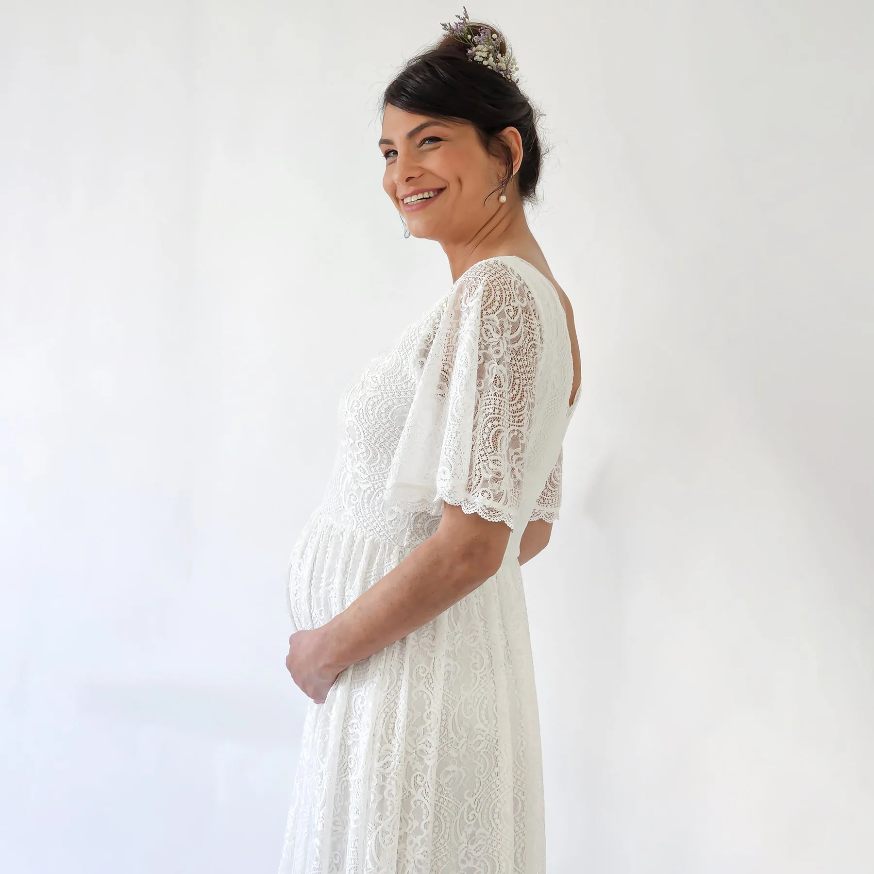 Maternity Butterfly Dress #7017