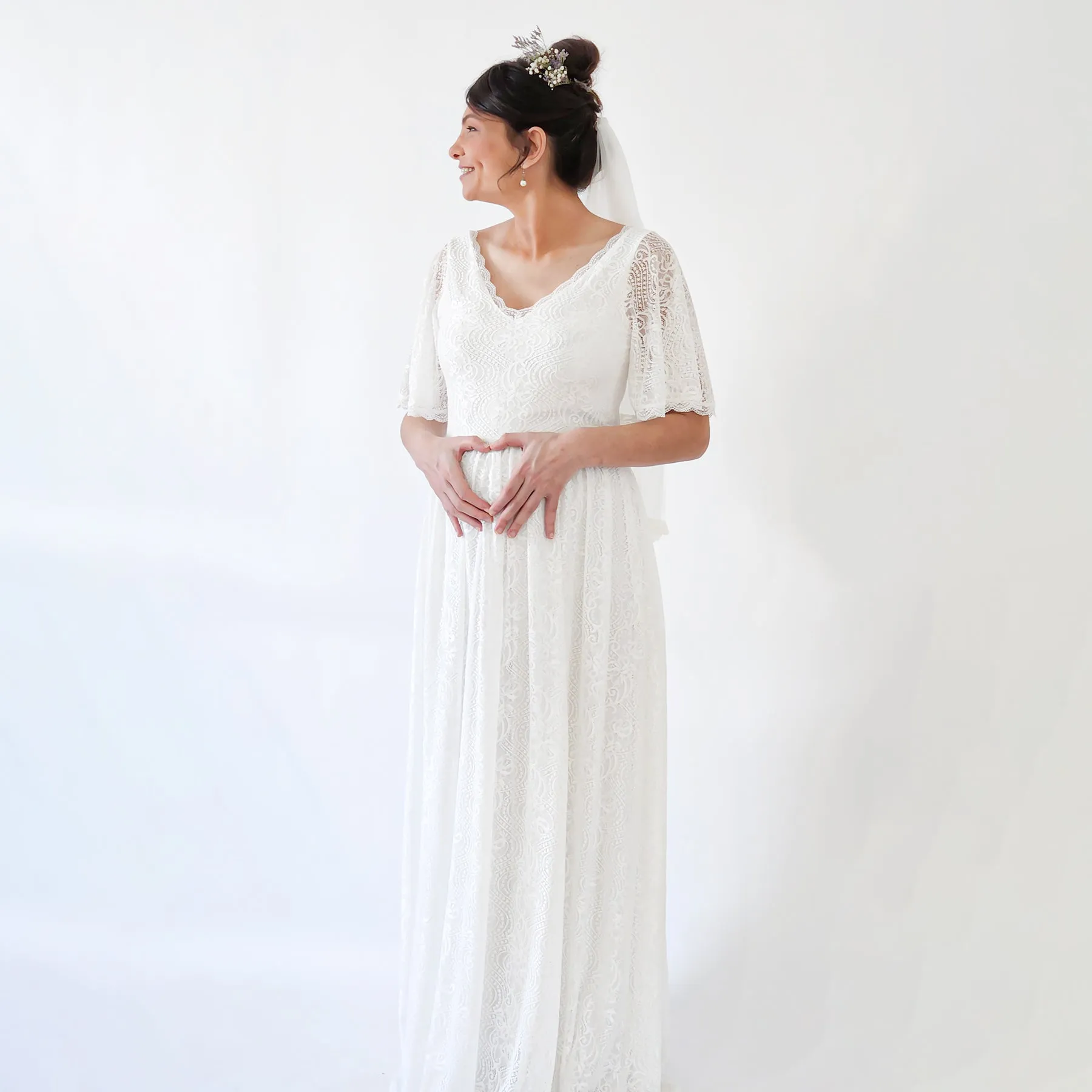 Maternity Butterfly Dress #7017