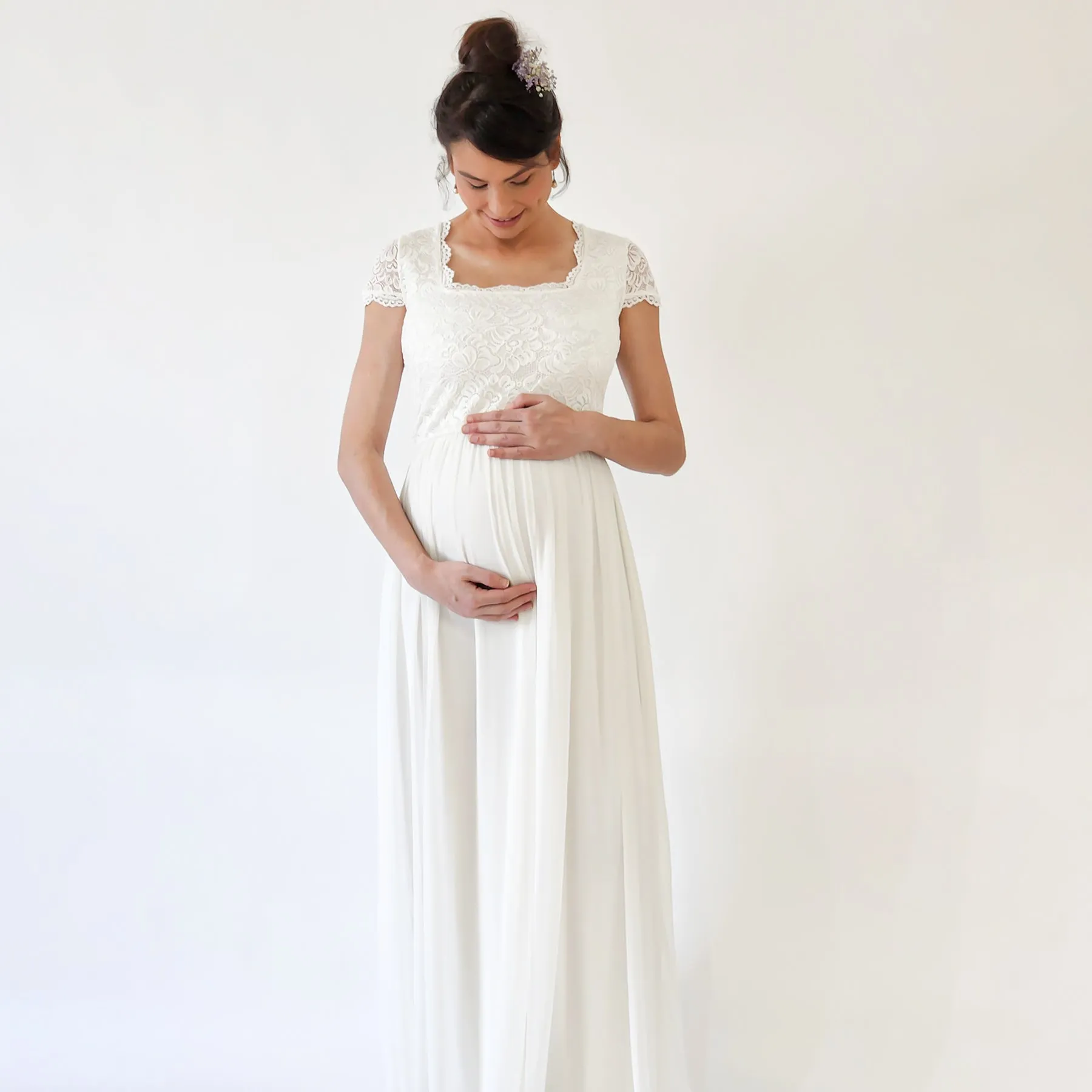 Maternity Cape SleevesDress #7013