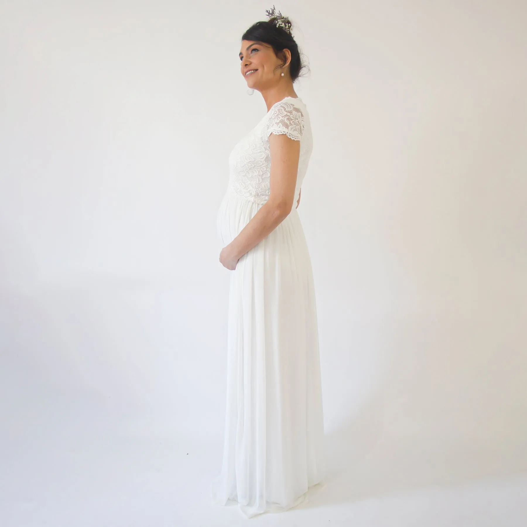 Maternity Cape SleevesDress #7013