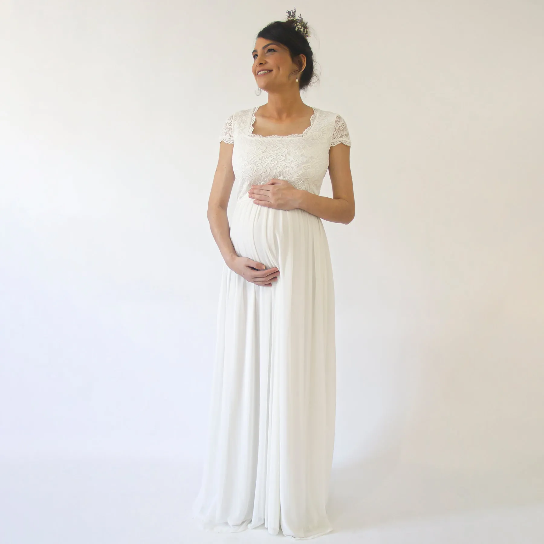 Maternity Cape SleevesDress #7013