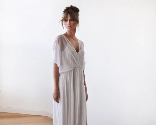 Maternity Chiffon Mesh Dress #1027
