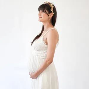 Maternity Chiffon Mesh Dress  #7015