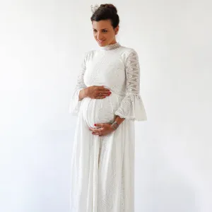 Maternity Dress With a Train  #7012