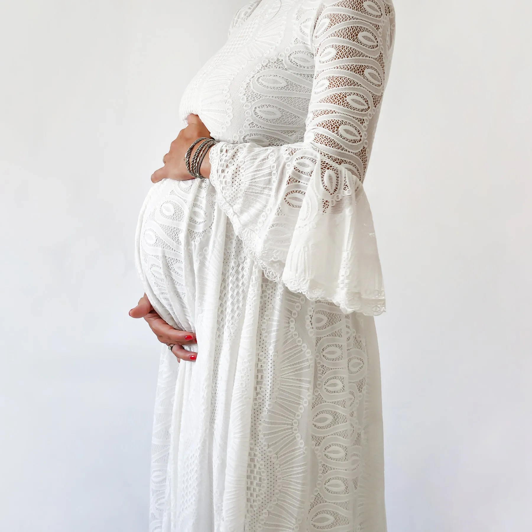 Maternity Dress With a Train  #7012