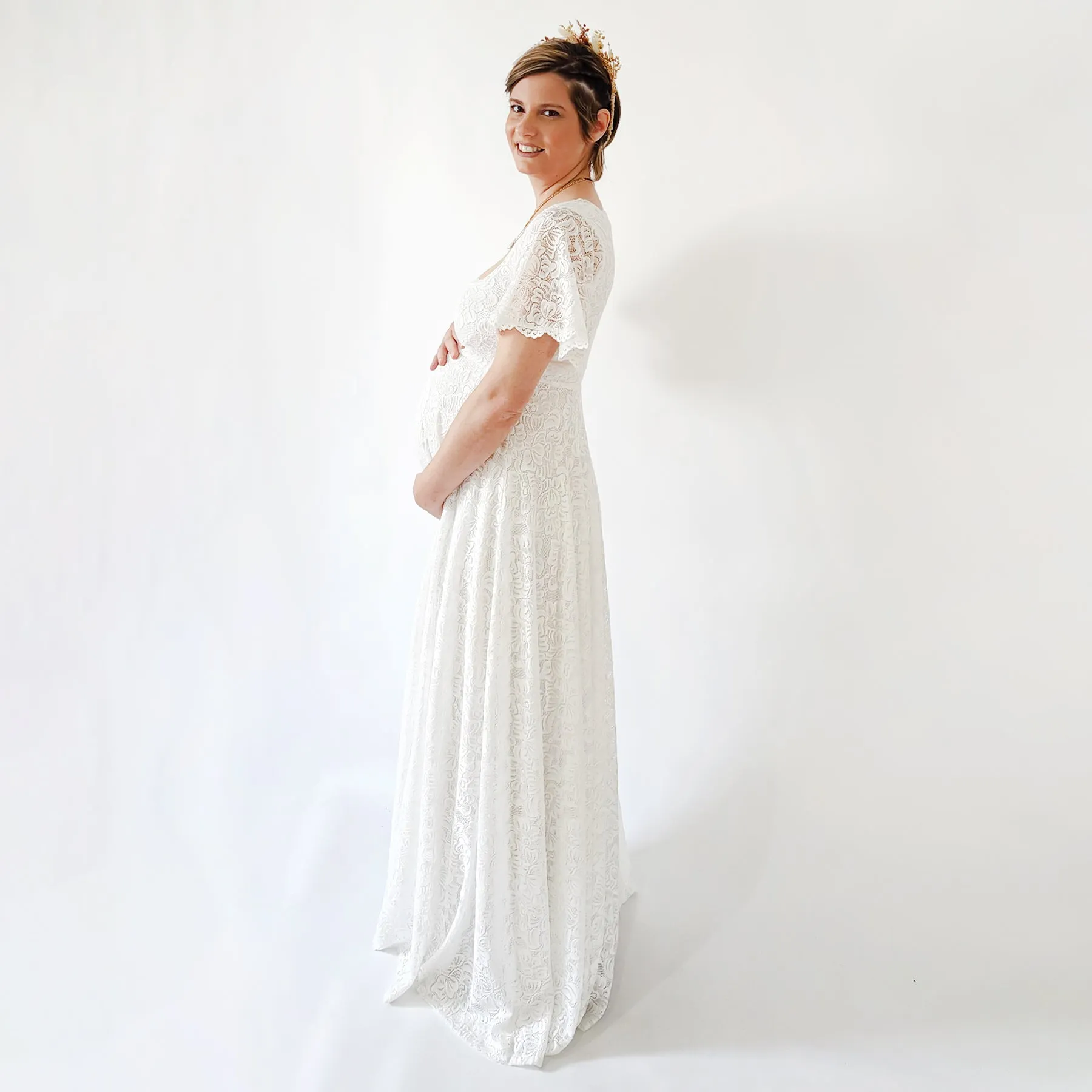 Maternity Lace Dress #7003