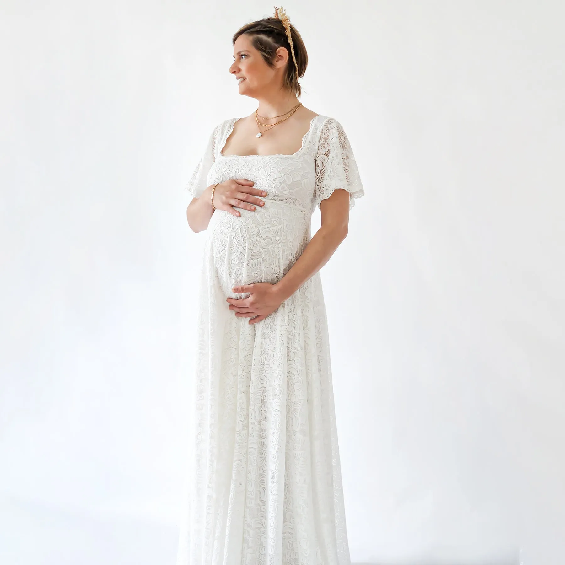 Maternity Lace Dress #7003