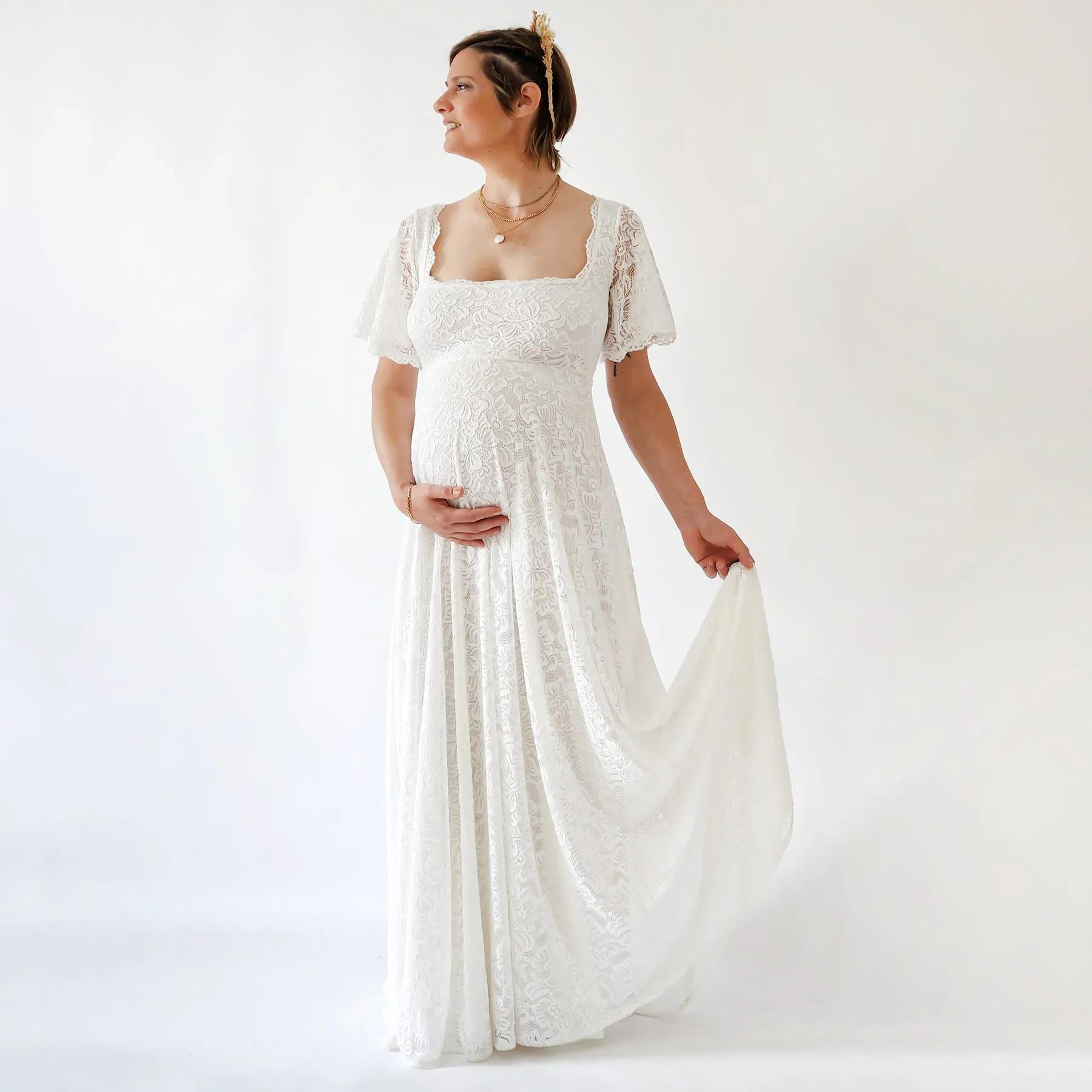 Maternity Lace Dress #7003