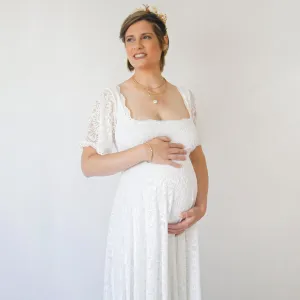Maternity Lace Dress #7003